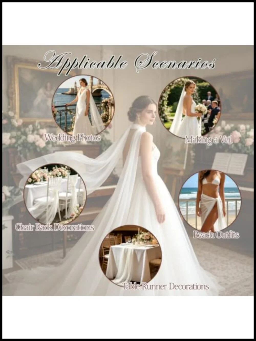 N/A chiffon bridal